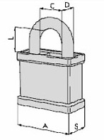 CISA lucchetti in acciaio