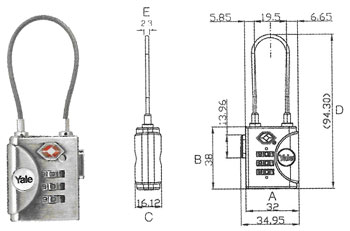 Lucchetti da viaggio con dispositivo TSA