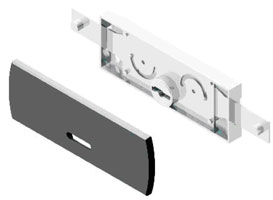 protezione cilindri - porta chiavi da incasso