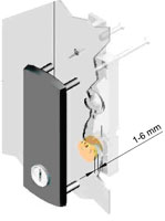 Protezioni per serrature da serranda con cilindro tondo senza maniglia PREFER, FASEM, ISEO 