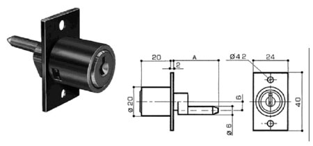 Serrature per cassettiere e armadi PREFER