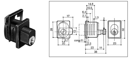 Serrature per cassettiere e armadi PREFER