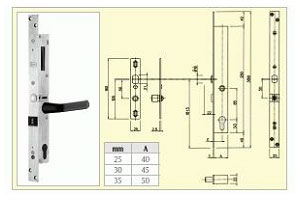 Elettropistoni antipanico CORNI serie 57036