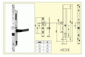 Elettropistoni antipanico CORNI serie 57038
